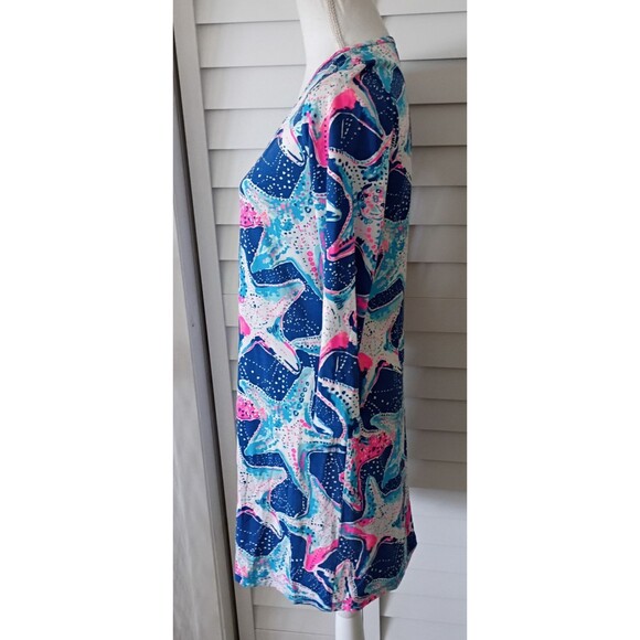 Lilly Pulitzer Indigo Beacon Dress in Star Struck Print Pima Cotton EUC S - Picture 8 of 10